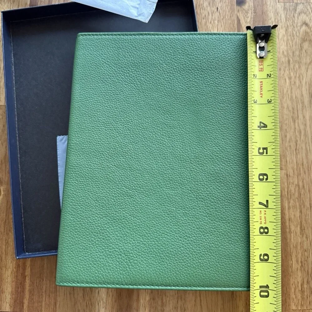 Polo Ralph Lauren Leather‎ Green Case For Ipad Or Tablet Media Case Embossed NWT